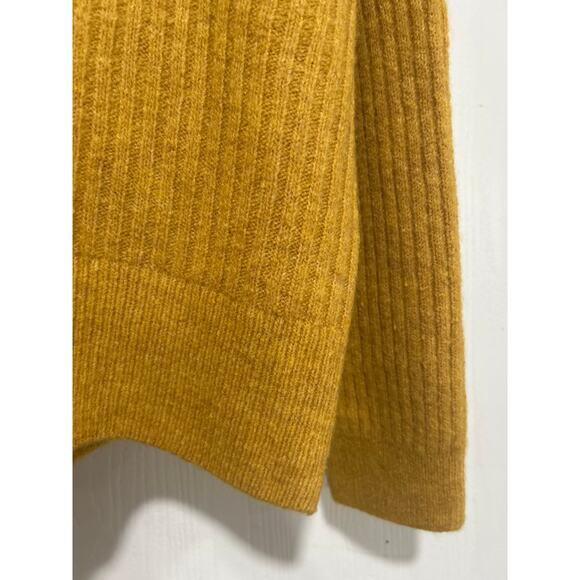 NWOT TopShot Gold Mustard Yellow Button Up Ribbed Cardigan Sweater Size US 12 - Picture 10 of 11